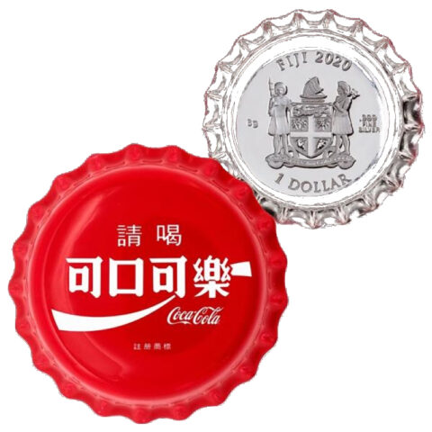 Fiji - $1 Coca Cola Bottle Cap Global Edition #7 Taiwan