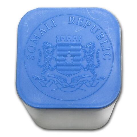 Tube Somali Republic Elephant 1oz silver (leeg)