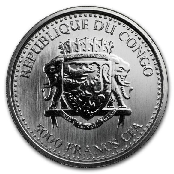 Congo - Gorilla 2019 - 1oz (Silver) - Afbeelding 2
