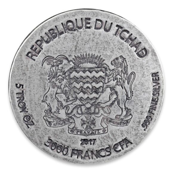 Chad – Egyptian Relic Serie 2017 – 5oz (Silver) - Afbeelding 2