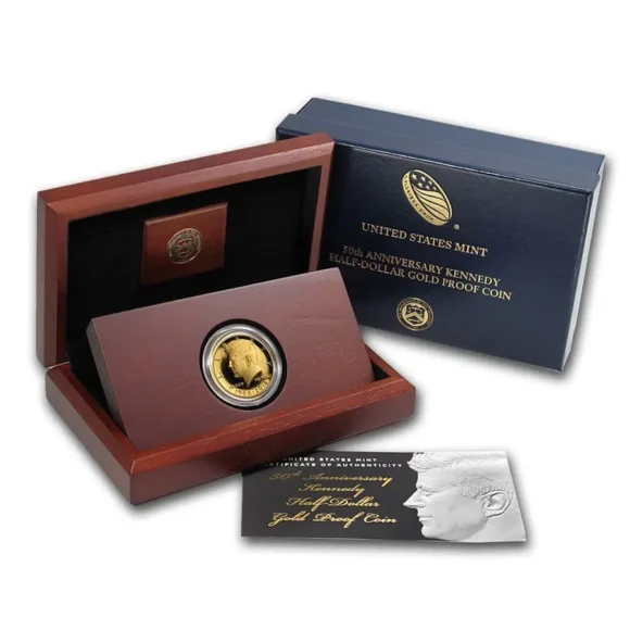 USA - Kennedy Half Dollar 50th Anniversary Proof 2014W - 3/4oz Gold