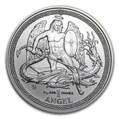 Isle of Man - Angel Saint Michael - 2014 - 1oz Argent