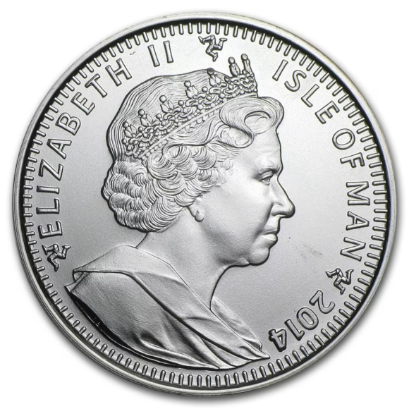 Isle of Man - Angel Saint Michael - 2014 - 1oz Silver - Afbeelding 2