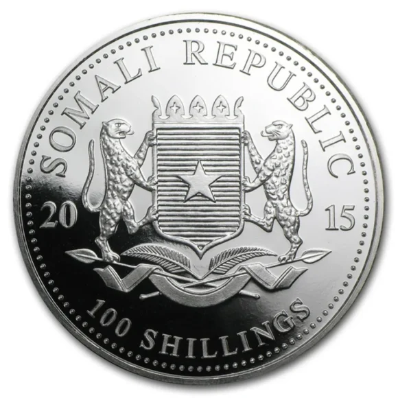 Somalia - Elephant 2015 - 1oz (Silver) - Afbeelding 2
