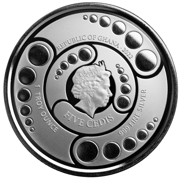 Ghana - 5 Cedis 2022 - Alien (1oz Silver) - Afbeelding 2