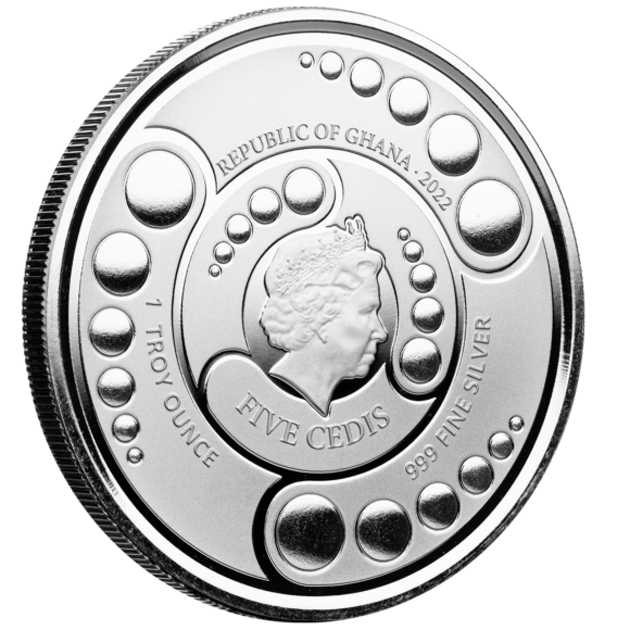 Ghana - 5 Cedis 2022 - Alien (1oz Silver) - Afbeelding 4