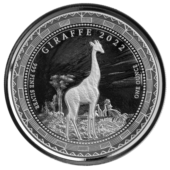 Equatorial Guinea - Giraffe 2022 - 1oz (Silver)