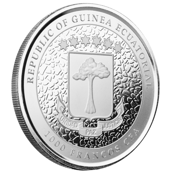 Equatorial Guinea - Giraffe 2022 - 1oz (Silver) - Afbeelding 3