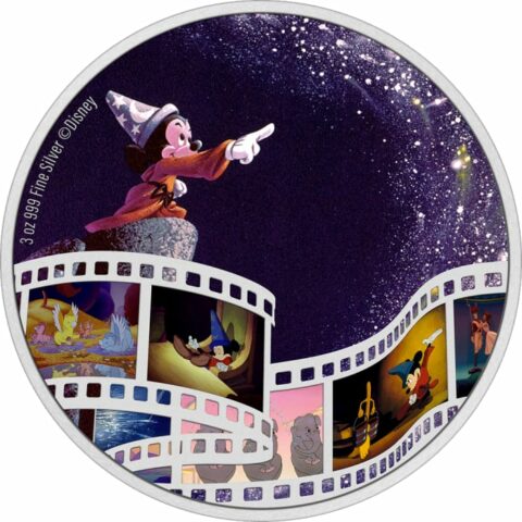 Niue - $10 - Disney Cinema Masterpieces - Fantasia - 3oz Zilver
