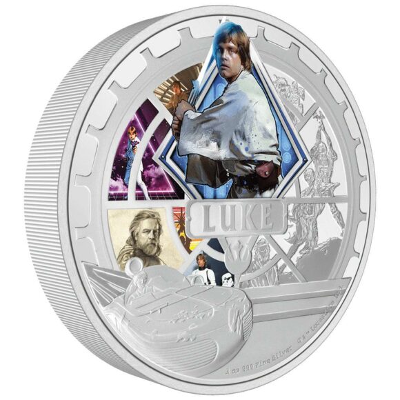 Niue – $10 – Star Wars: Luke Skywalker – 3oz Zilver - Afbeelding 2