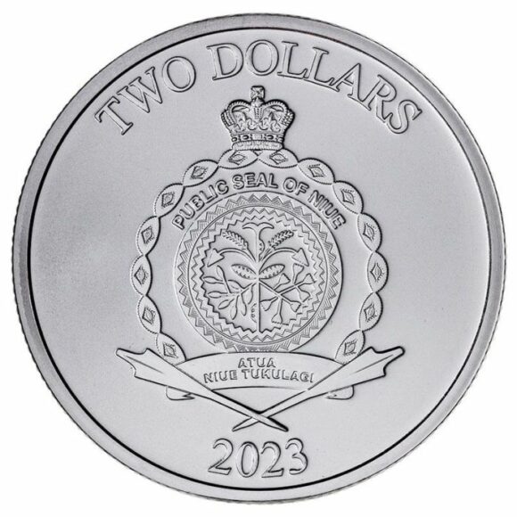 Niue - $2 - Roaring Lion - 2023 - Afbeelding 2