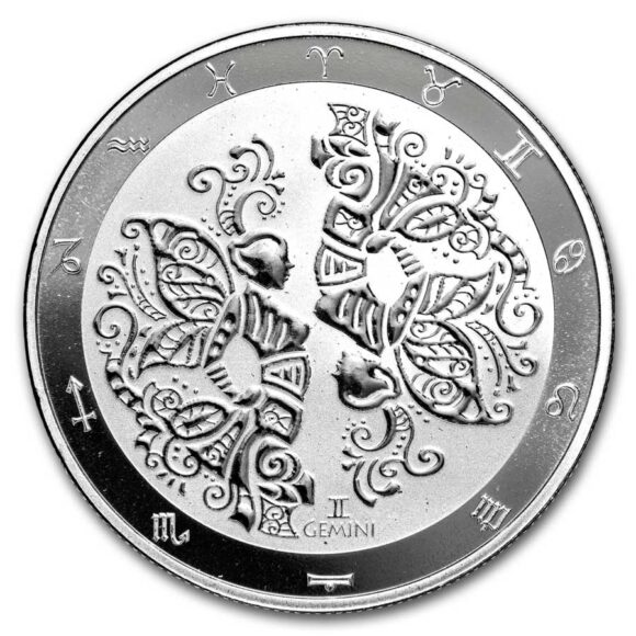 Tokelau - $5 Zodiac Series: Gemini - 1oz Silver