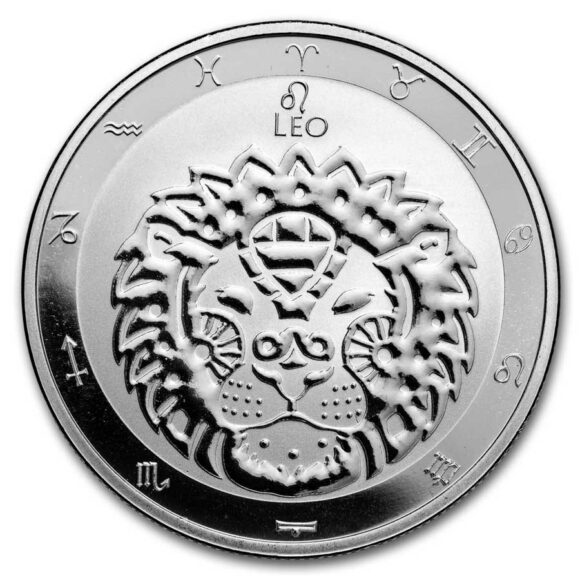 Tokelau - $5 Zodiac Series: Leo - 1oz Argent