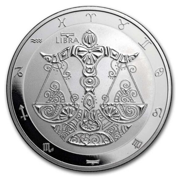Tokelau - $5 Zodiac Series: Libra - 1oz Silver