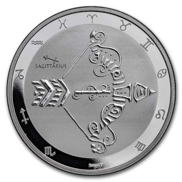 Tokelau - $5 Zodiac Series: Sagittarius - 1oz Silver