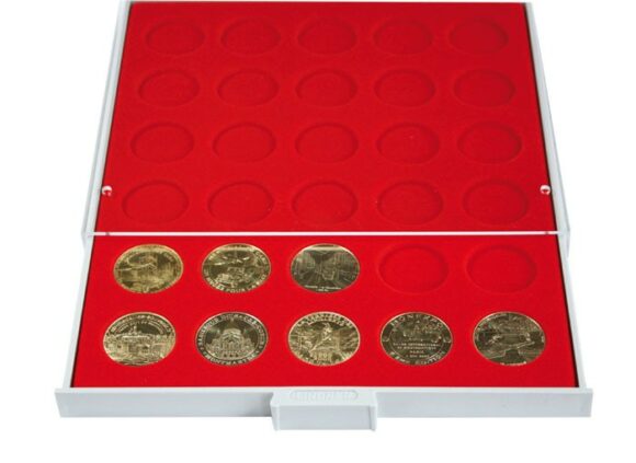 Lindner Muntenbox met ronde vakken - Afbeelding 6