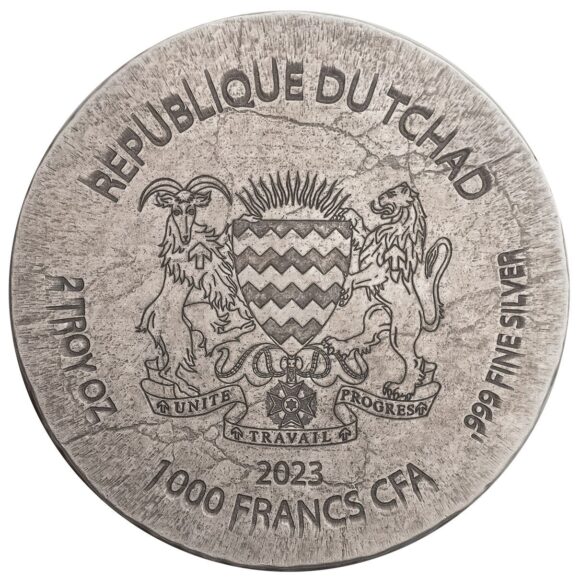 Chad – Egyptian Relic Serie 2023 – 2oz (Silver) - Afbeelding 2