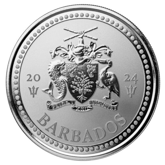 Barbados - Trident 2024 - 1oz Zilver - Afbeelding 2