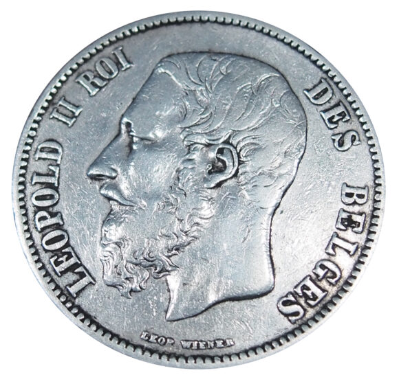 5 Francs 18xx - Leopold II – Wiener - Afbeelding 2