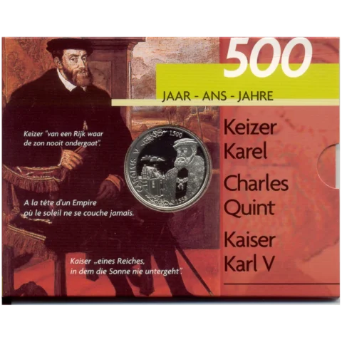 500 Fr 2000 – 500 jaar Keizer Karel – QP (Proof)