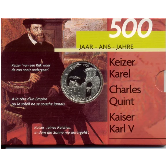 500 Fr 2000 – 500 jaar Keizer Karel – QP (Proof)