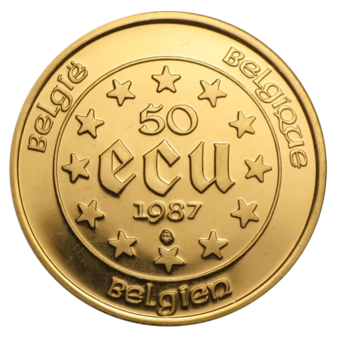 België 50 ECU - Verdrag van Rome (1/2oz Goud)