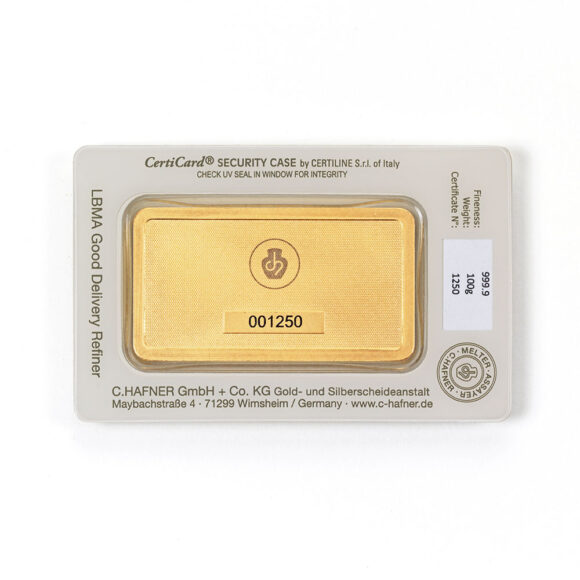 C.Hafner - Fine Gold Bar - 100 gr – Image 2