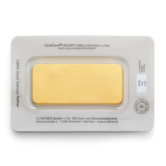 C.Hafner - Fine Gold Bar Casted - 500 gr - Afbeelding 3