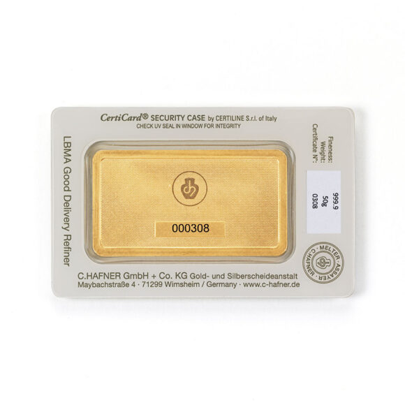 C.Hafner - Fine Gold Bar - 50 gr - Afbeelding 2