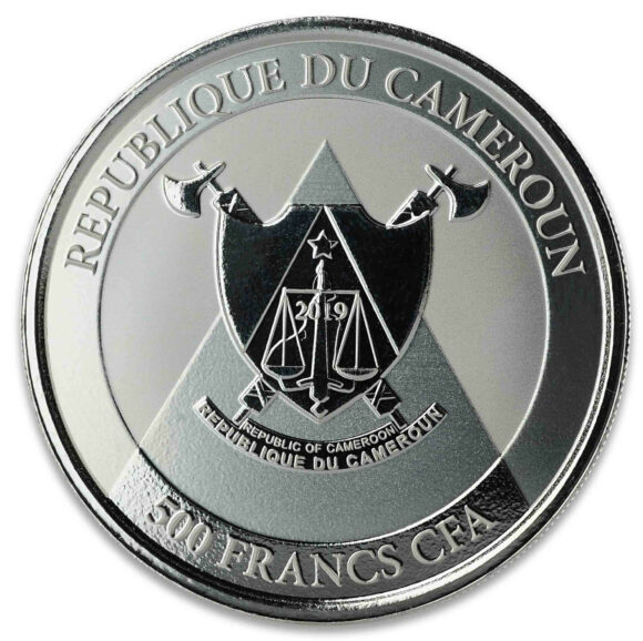 Cameroon - Cheetah 2019 - 1oz Silver - Afbeelding 2