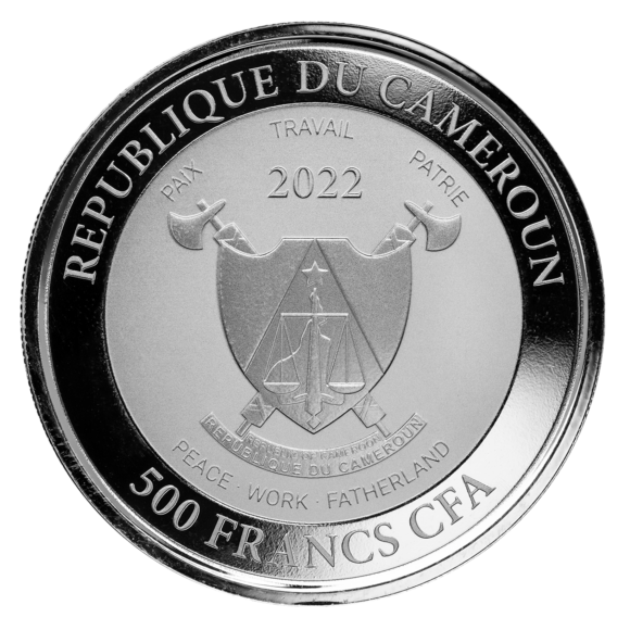 Cameroon - Mandrill 2022 - 1oz Silver - Afbeelding 2