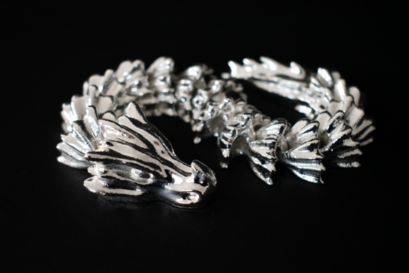 Draconis - 300g Silver 925 - 3D-Printed - Afbeelding 2