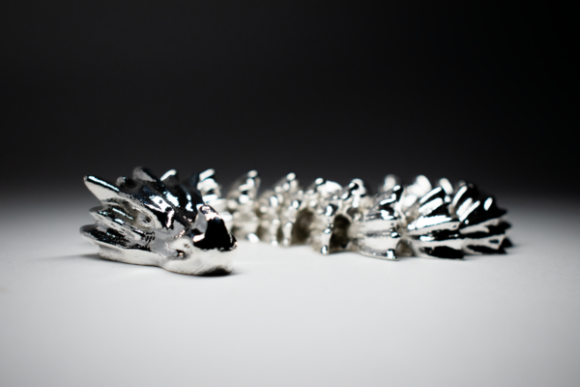 Draconis - 300g Silver 925 - 3D-Printed - Afbeelding 3