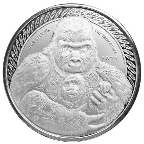 Congo - Gorilla 2023 - 1oz (Silver)