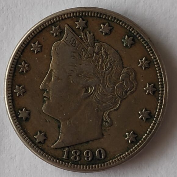 USA - 5 Cents - 1890 Liberty Nickel – Image 2