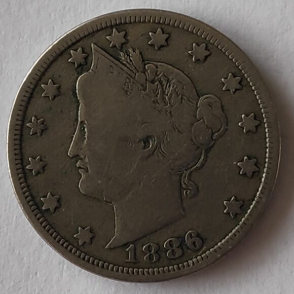 USA – 5 Cents – 1886 Liberty Nickel - Afbeelding 2