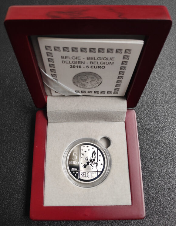 5 Euro 2016 - Emile Verhaeren (Proof, Silver) - Afbeelding 2