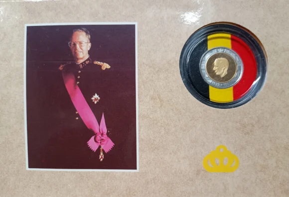 Belgie 10 ECU 1990 - 60ste verjaardag Boudewijn - Afbeelding 2