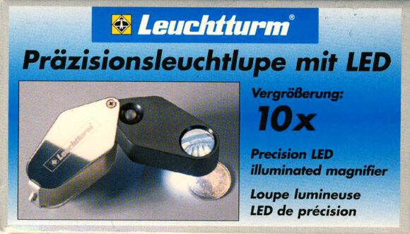 Inslagloupe met LED verlichting, 10x vergroting - Afbeelding 2