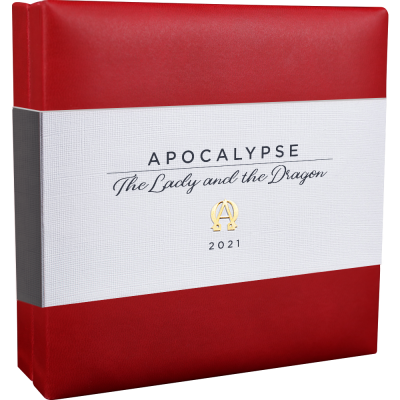 Cameroon - The Lady and the Dragon Apocalypse 3 oz Silver - Afbeelding 3
