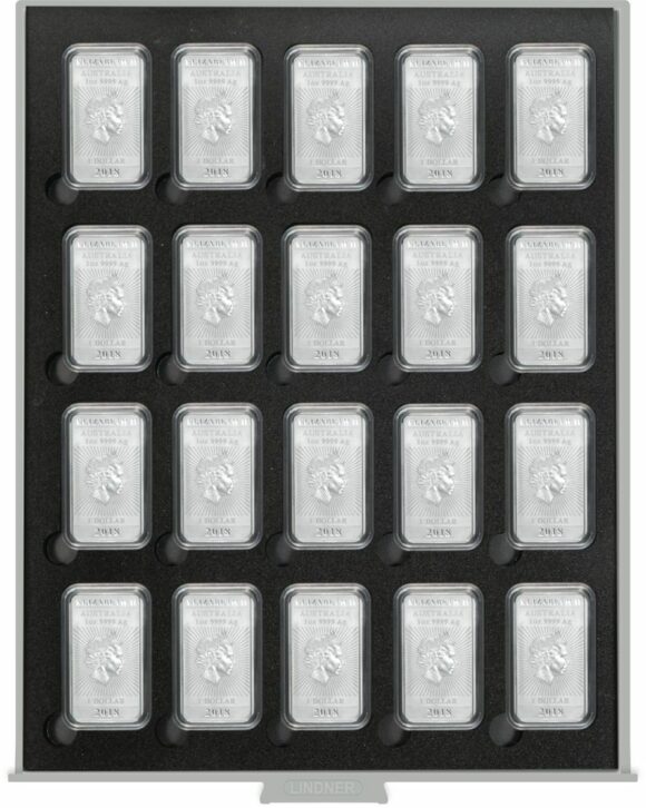 Lindner Muntenbox voor rechthoekige capsules
