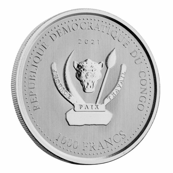 Congo - Shoebill Stork 2021 - 1oz (Silver) - Afbeelding 2