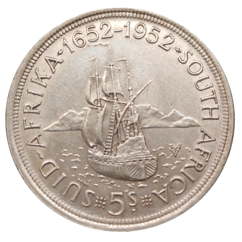 5 Shillings - 1952, George VI Cape Town Anniversary