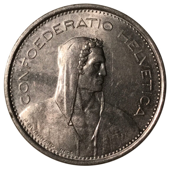 5 Francs – 1973 – Helvetica - Afbeelding 2