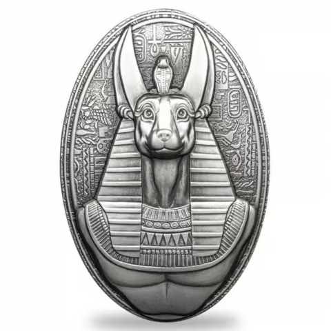 Djibouti – Anubis Lord of the Sacred Land 2024 – 3oz Silver