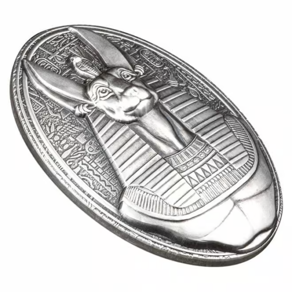 Djibouti – Anubis Lord of the Sacred Land 2024 – 3oz Silver - Afbeelding 3