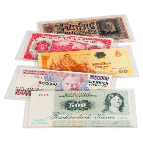 Sleeves voor bankbiljetten - BASIC 170