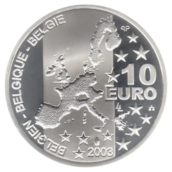 10 Euro 2003 – Georges Simenon (Proof Zilver) - Afbeelding 2
