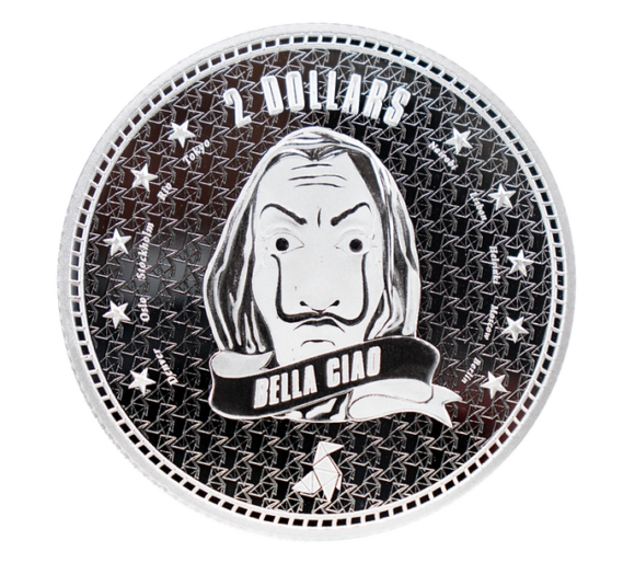 Niue - $2 - Bella Ciao 2022, Prooflike - 1oz Silver