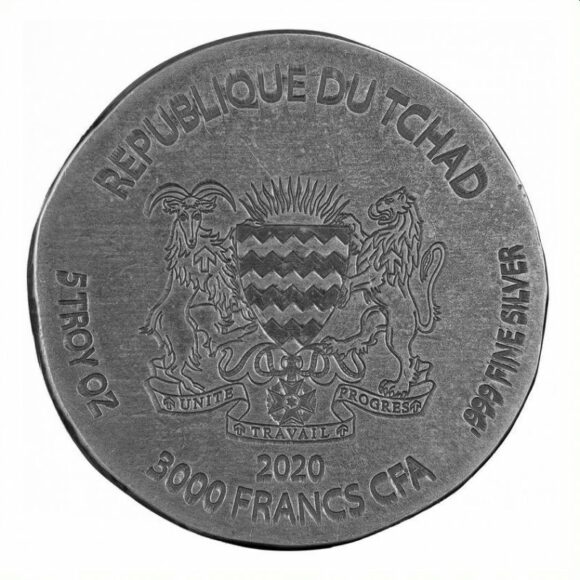Chad – Egyptian Relic Serie 2020 – 5oz (Silver) - Afbeelding 2